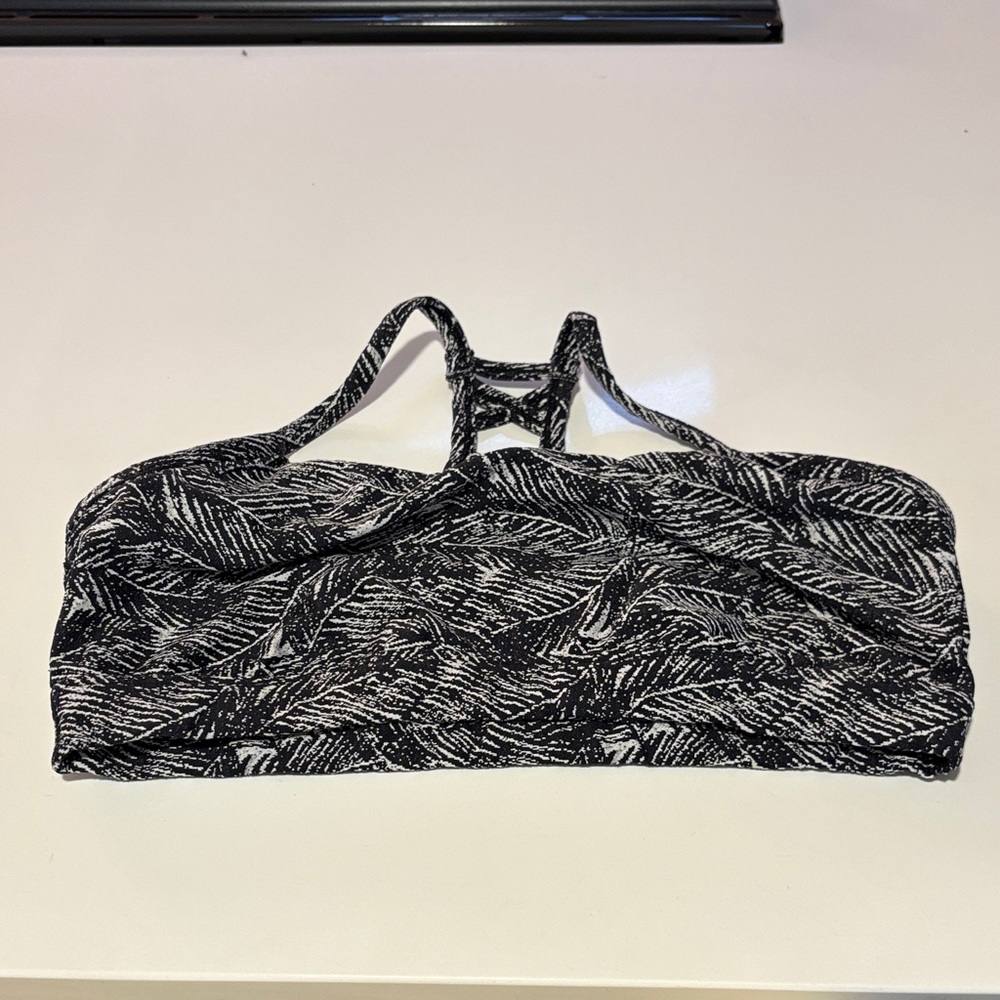 All in Motion Black and White Sports Bra